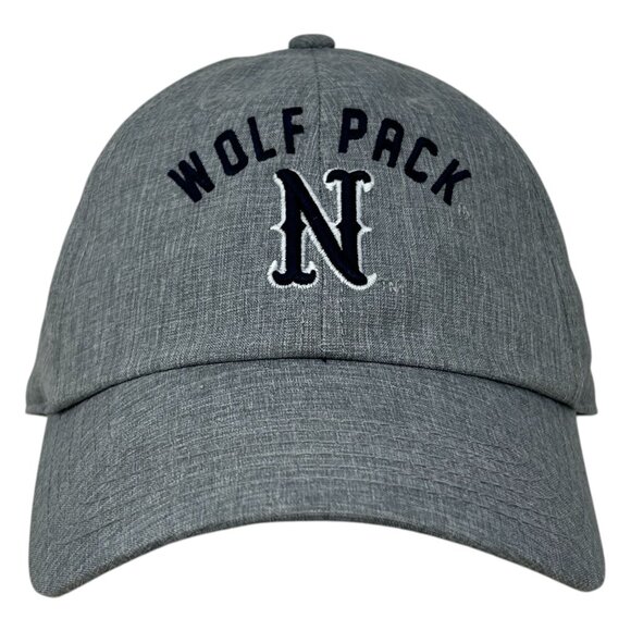 Captivating Wolf Pack N Nevada Adjustable Strapback Hat Gray Blue Embroidered - Picture 3 of 13